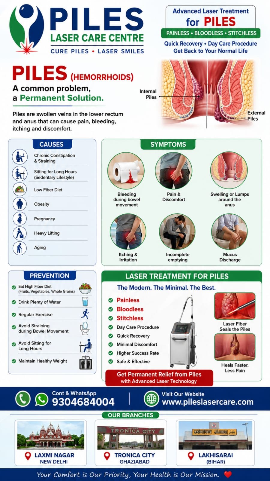Piles Laser Care Centre piles information creative